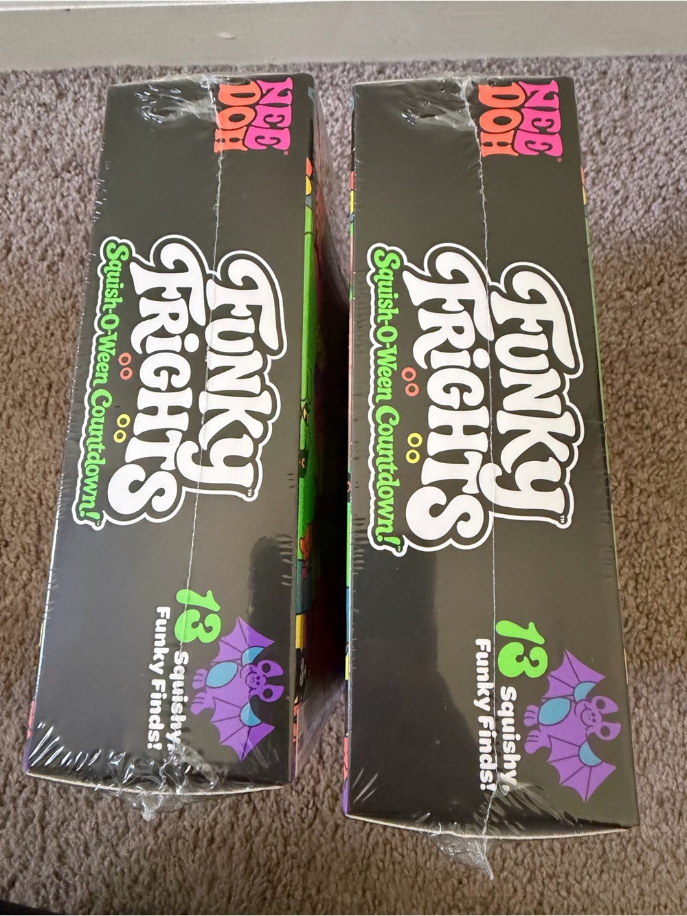 Funky Frights Squish-O-Ween Countdown - Neon Multicolor - set of 2 - Picture 2 of 2